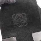 Loewe Shoulder Bag Anagram Black Suede Leather — view 6