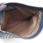Bottega Veneta Shoulder Bag Intrecciato Navy Leather — view 3