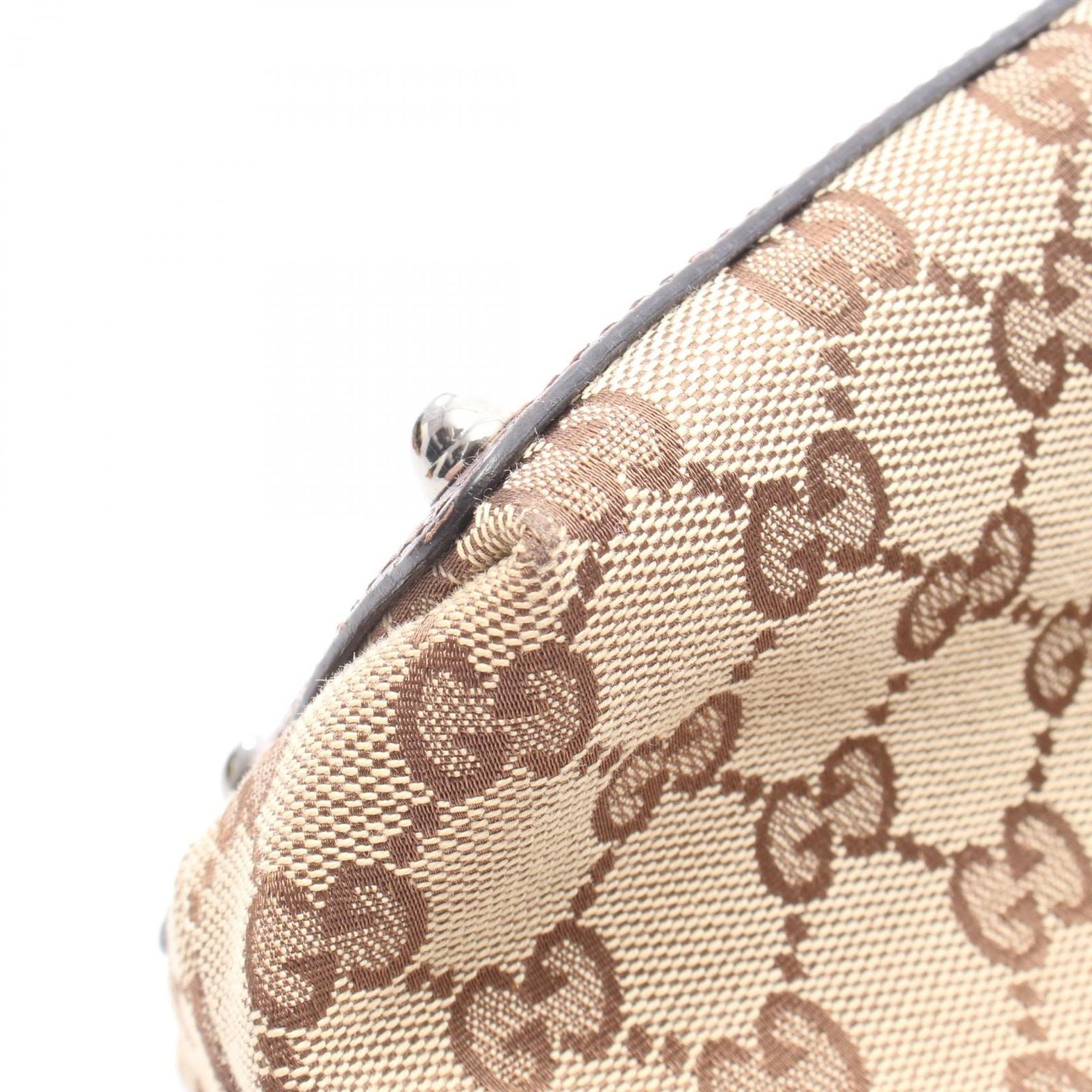 Gucci Tote Bag GG Canvas Beige Brown — view 8