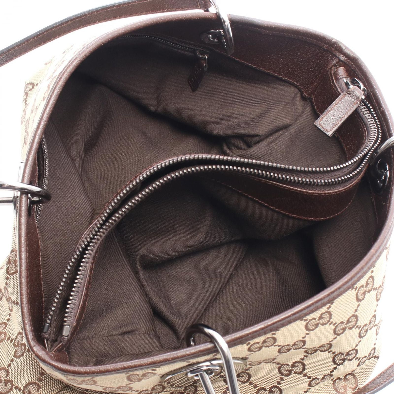 Gucci Tote Bag GG Canvas Beige Brown — view 3