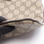 Gucci Shoulder Bag GG Supreme Beige Canvas Leather — view 5
