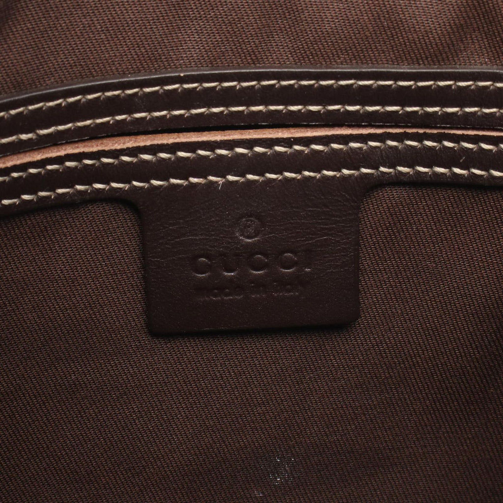 Gucci Shoulder Bag GG Supreme Beige Canvas Leather — view 4