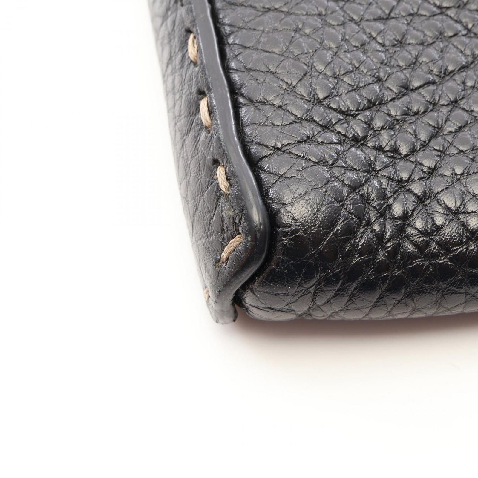 Fendi Shoulder Bag Selleria Black Leather — view 7
