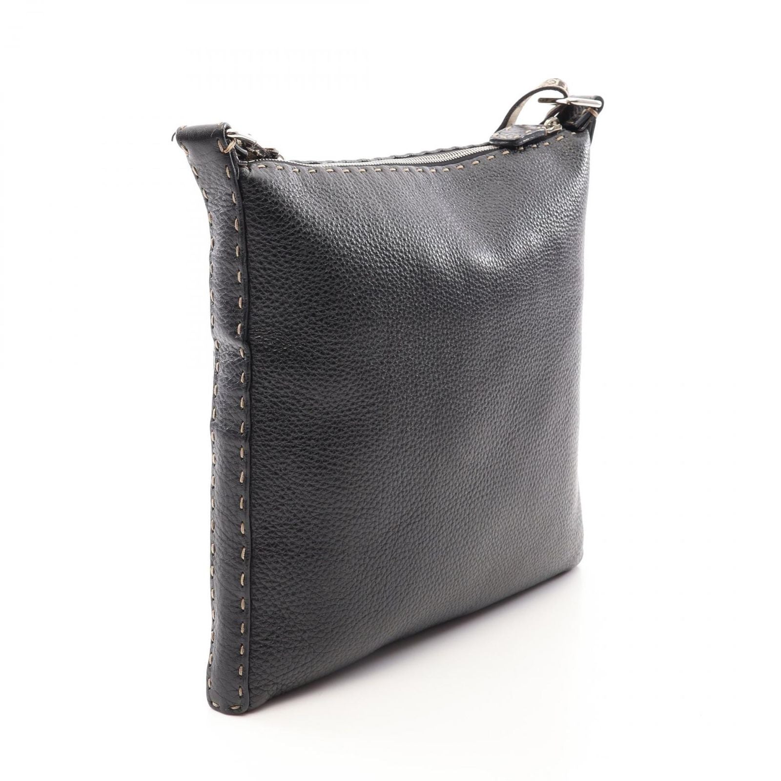 Fendi Shoulder Bag Selleria Black Leather — view 2