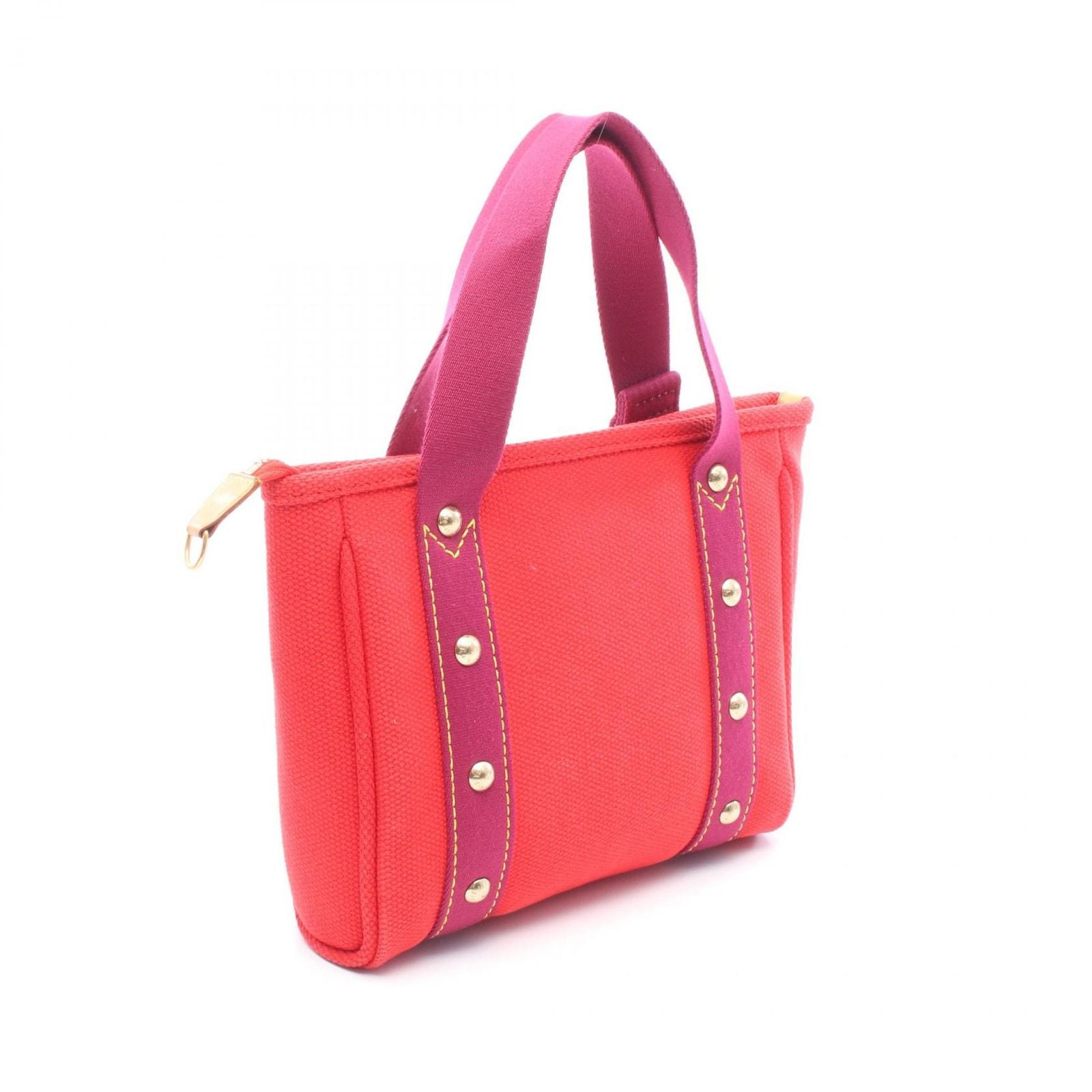 Louis Vuitton Tote Bag Cabas PM Antigua Red Canvas Leather PM — view 2