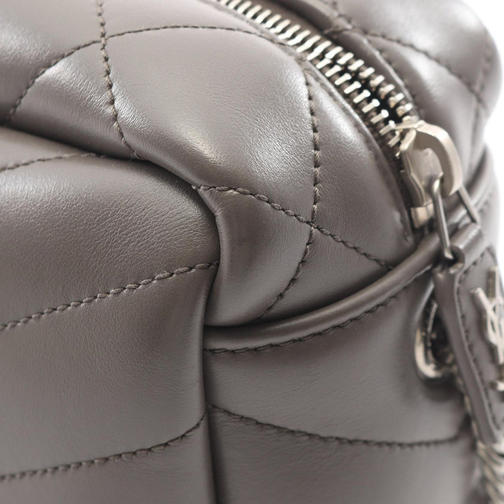 Saint Laurent Paris Shoulder Bag Loulou Gray Leather — view 7