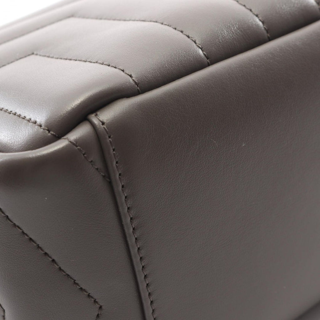 Saint Laurent Paris Shoulder Bag Loulou Gray Leather — view 8
