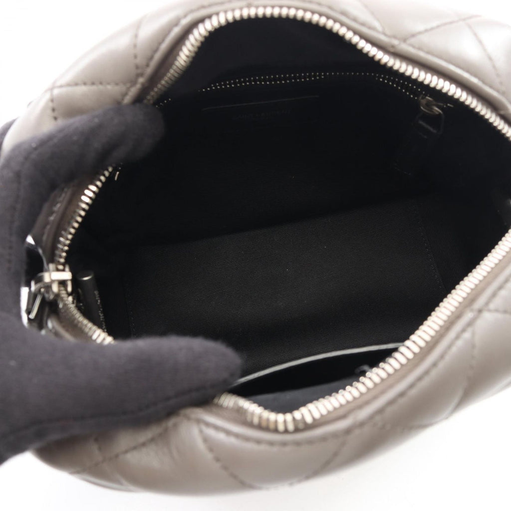 Saint Laurent Paris Shoulder Bag Loulou Gray Leather — view 3