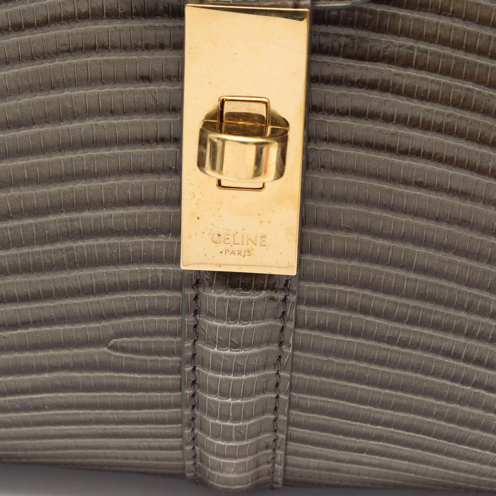 Celine 16 Saise Small 2-Way Khaki Leather Small Handbag — view 5