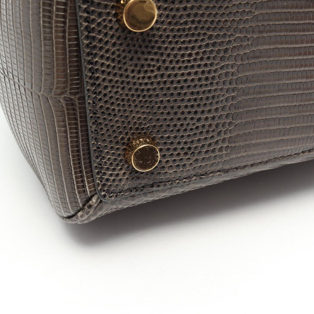 Celine 16 Saise Small 2-Way Khaki Leather Small Handbag — view 8
