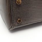 Celine 16 Saise Small 2-Way Khaki Leather Small Handbag — view 8