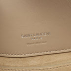 Saint Laurent Paris le 37 Small 2-Way Beige Leather Handbag — view 4