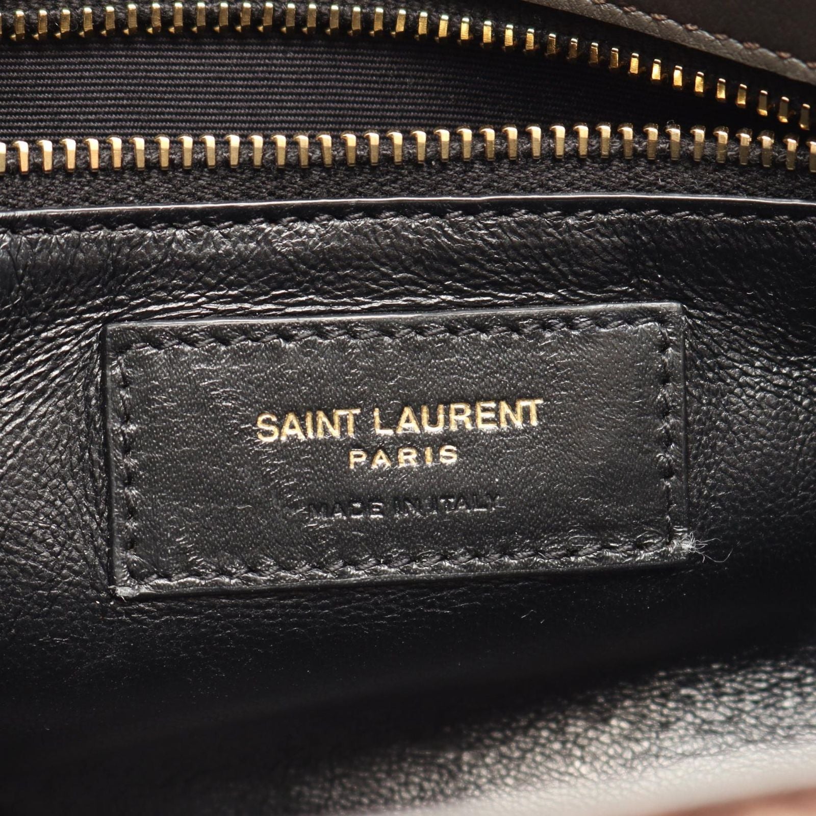 Saint Laurent Paris Shoulder Bag Kate 99 Brown Fabric 99 Chain — view 4