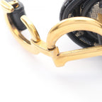 Dior Handbag Saddle Bag Mini Oblique Jacquard 2-Way Ivory Navy Canvas Leather — view 5