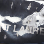Saint Laurent Paris Shoulder Bag Black Enamel Logo Cross — view 6