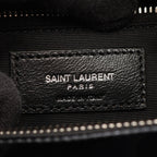 Saint Laurent Paris Shoulder Bag Black Enamel Logo Cross — view 4