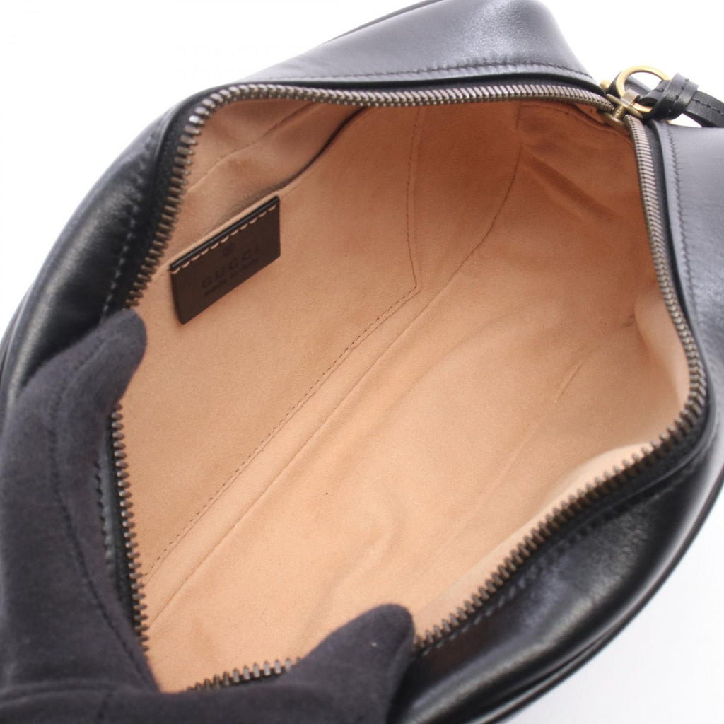 Gucci Shoulder Bag GG Marmont Black Leather Small — view 3