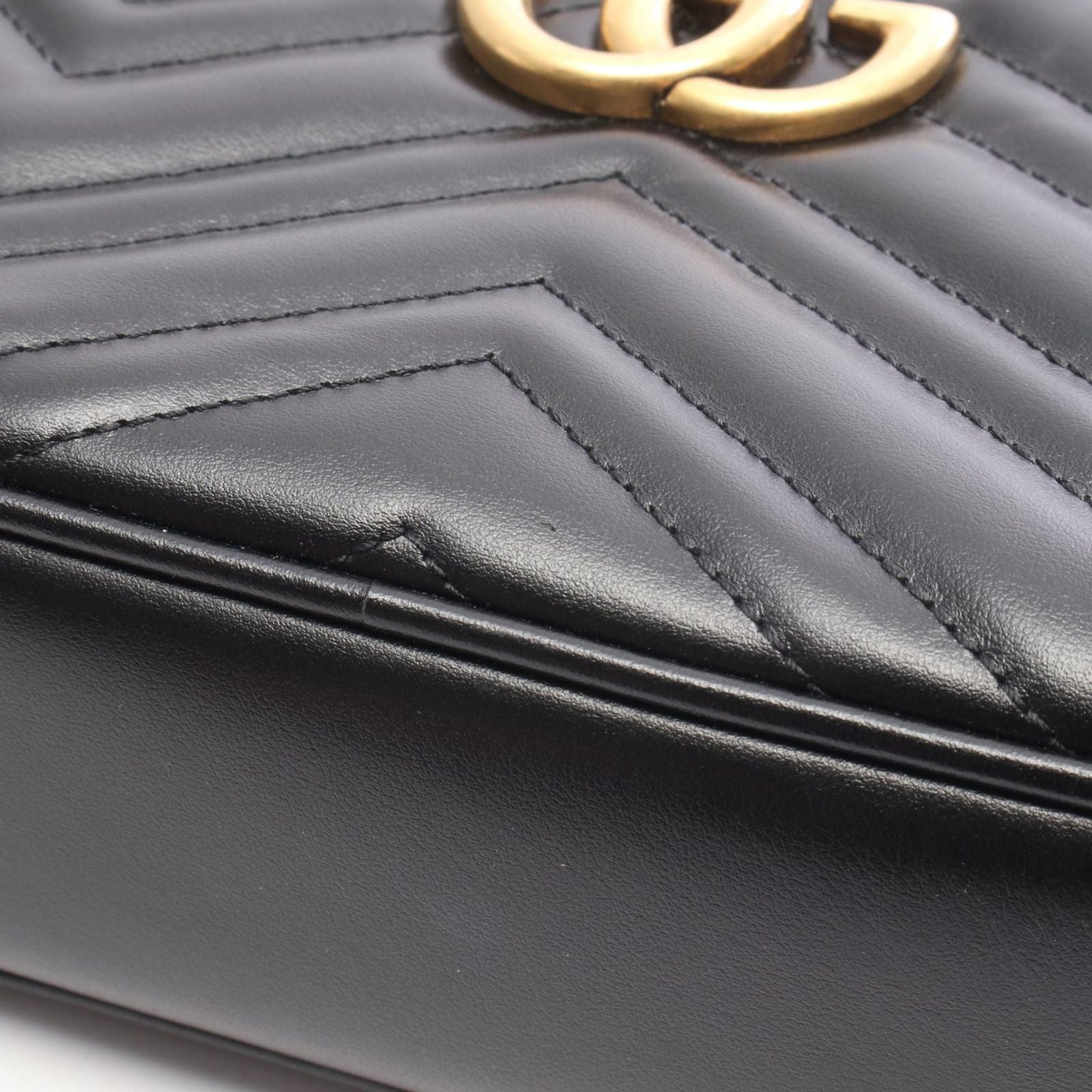 Gucci Shoulder Bag GG Marmont Black Leather Small — view 5