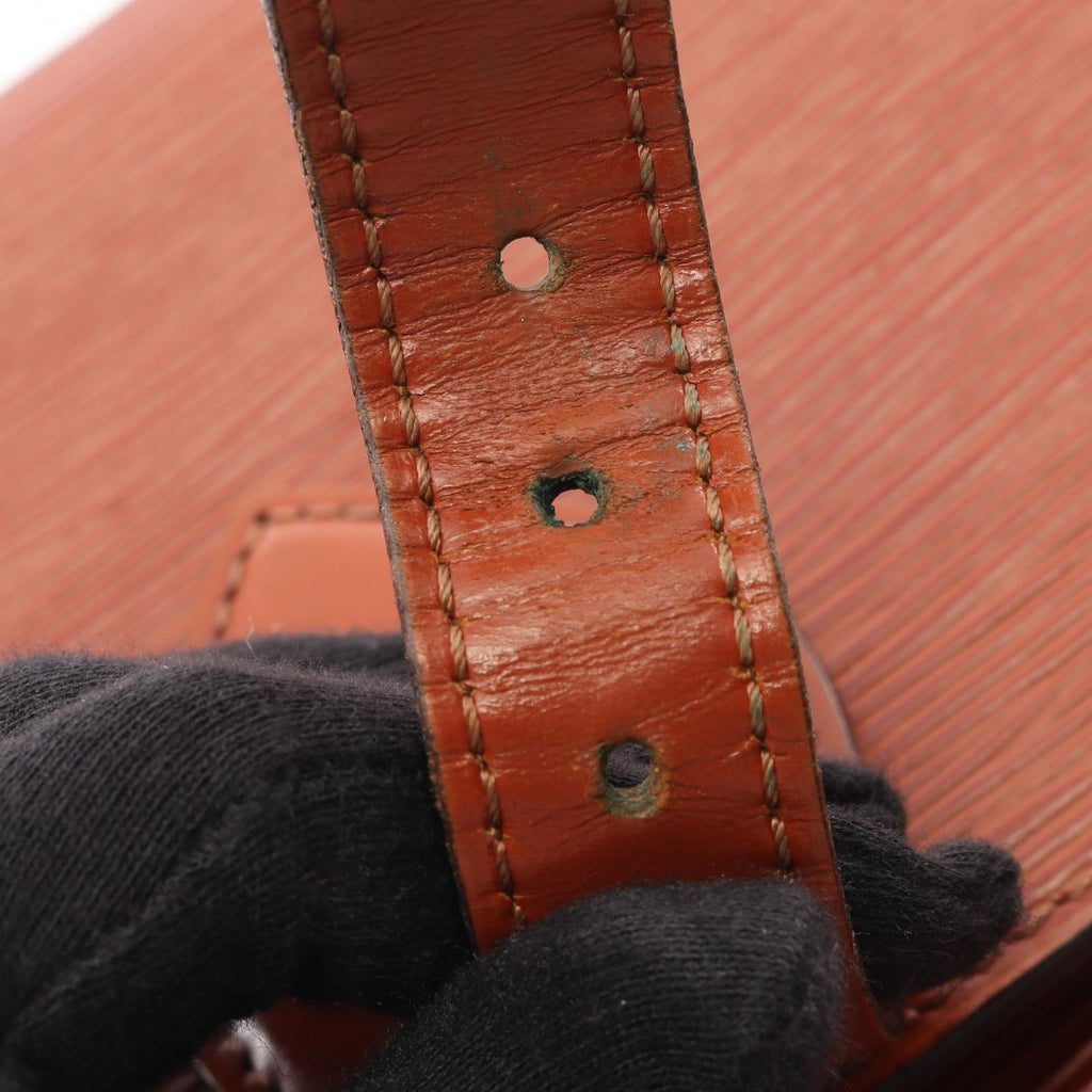 Louis Vuitton Shoulder Bag Cartouchiere Epi Kenya Brown Leather — view 8