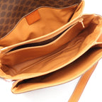 Celine Shoulder Bag Macadam Canvas Leather — view 3