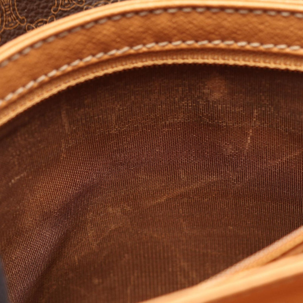 Celine Shoulder Bag Macadam Canvas Leather — view 5
