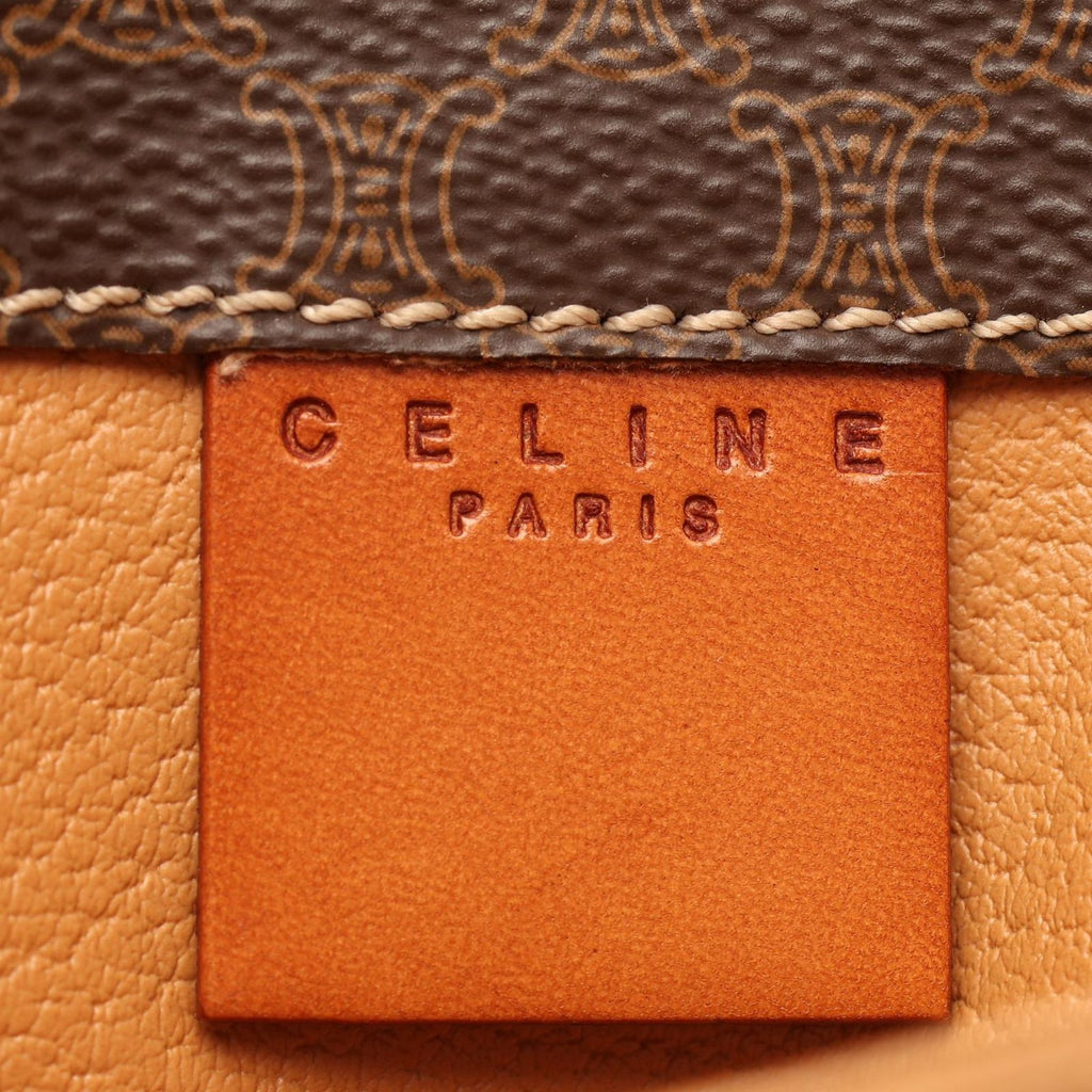 Celine Shoulder Bag Macadam Canvas Leather — view 4