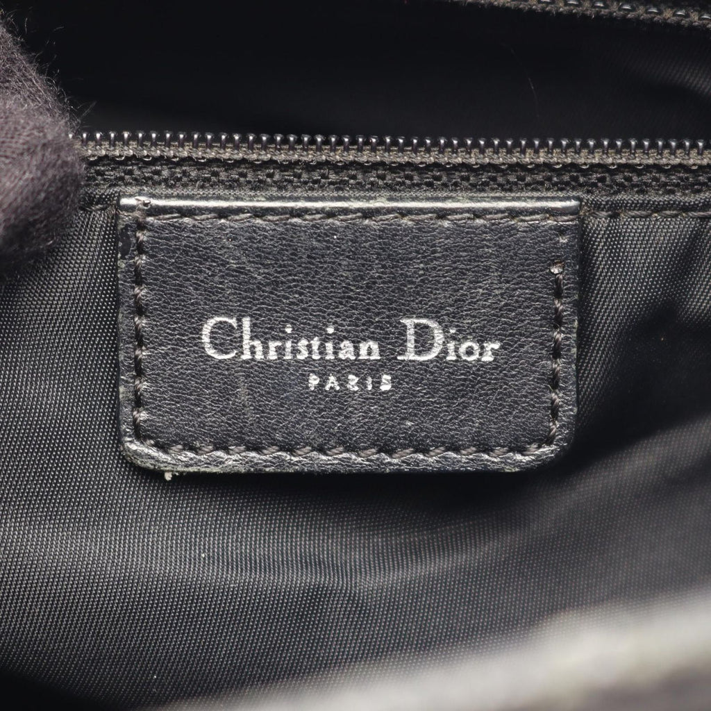 Dior Tote Bag Trotter Canvas Leather Black — view 4