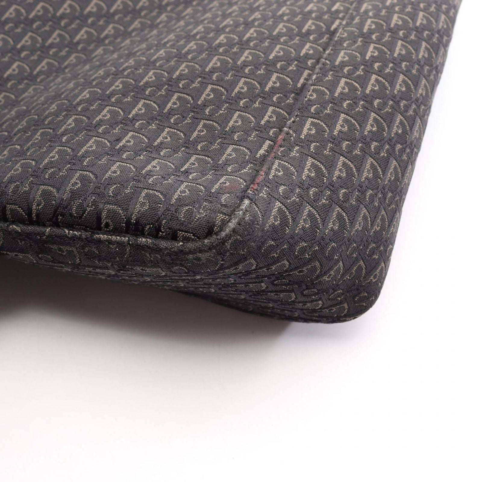 Dior Tote Bag Trotter Canvas Leather Black — view 7