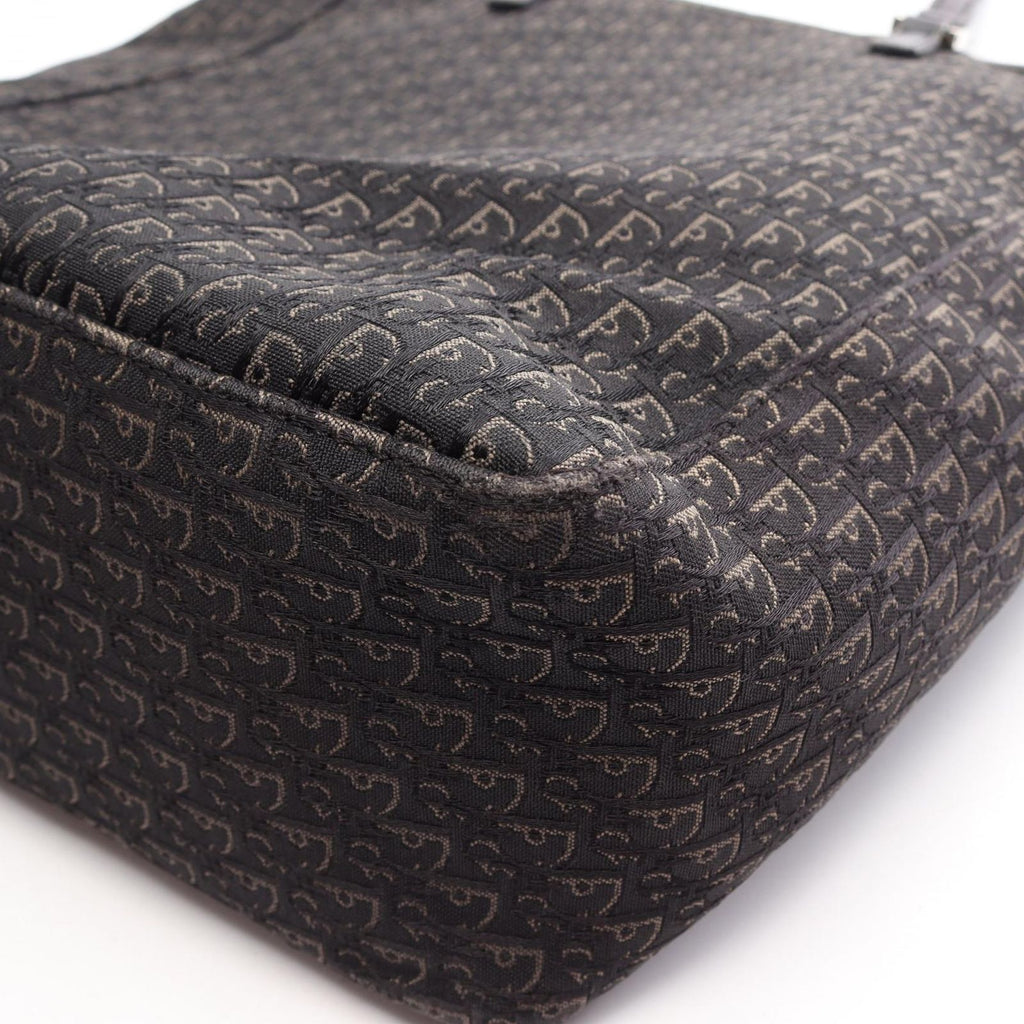 Dior Tote Bag Trotter Canvas Leather Black — view 6