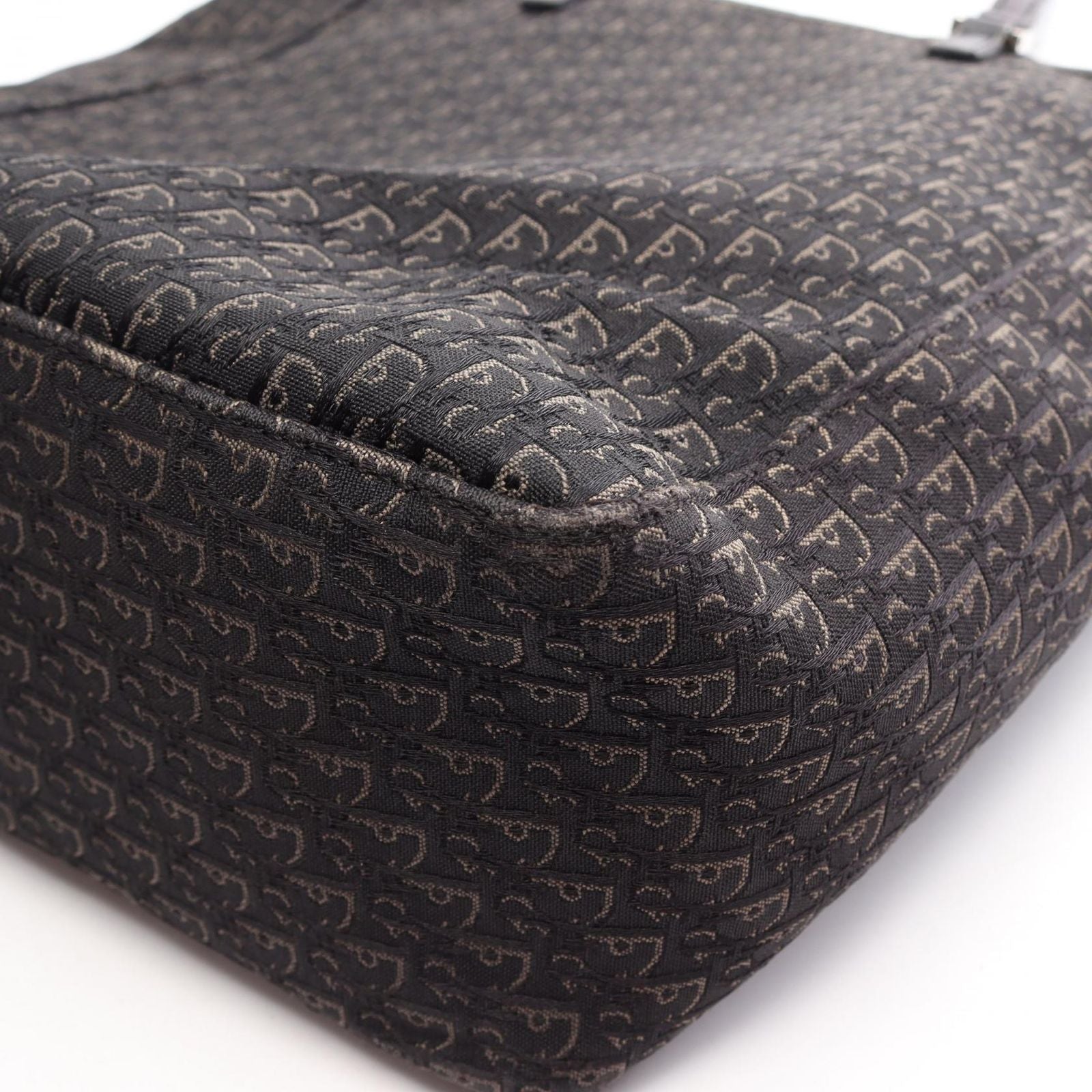 Dior Tote Bag Trotter Canvas Leather Black — view 6