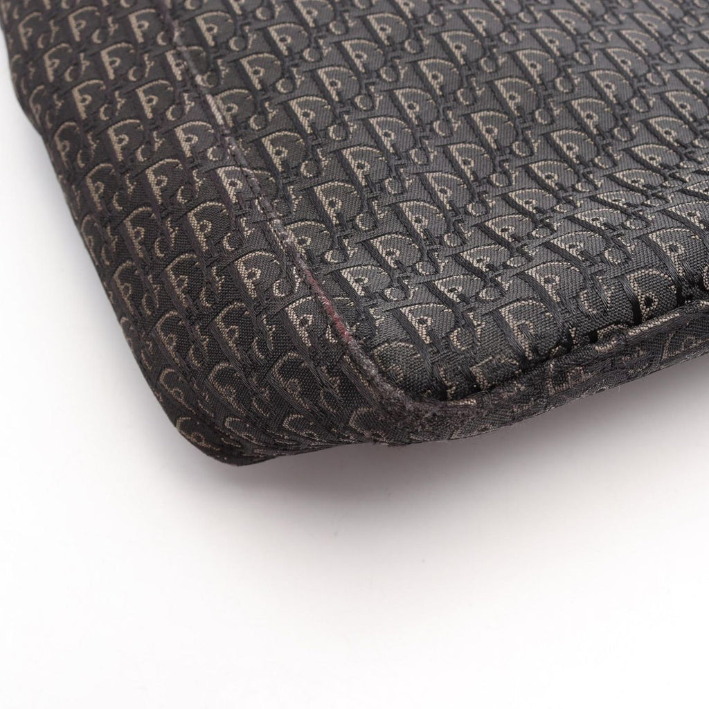 Dior Tote Bag Trotter Canvas Leather Black — view 8