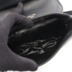 Celine Shoulder Bag Black Leather Pouch — view 3