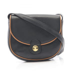 Celine Shoulder Bag Black Leather Pouch