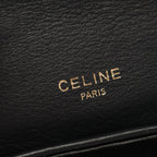 Celine Shoulder Bag Black Leather Pouch — view 4