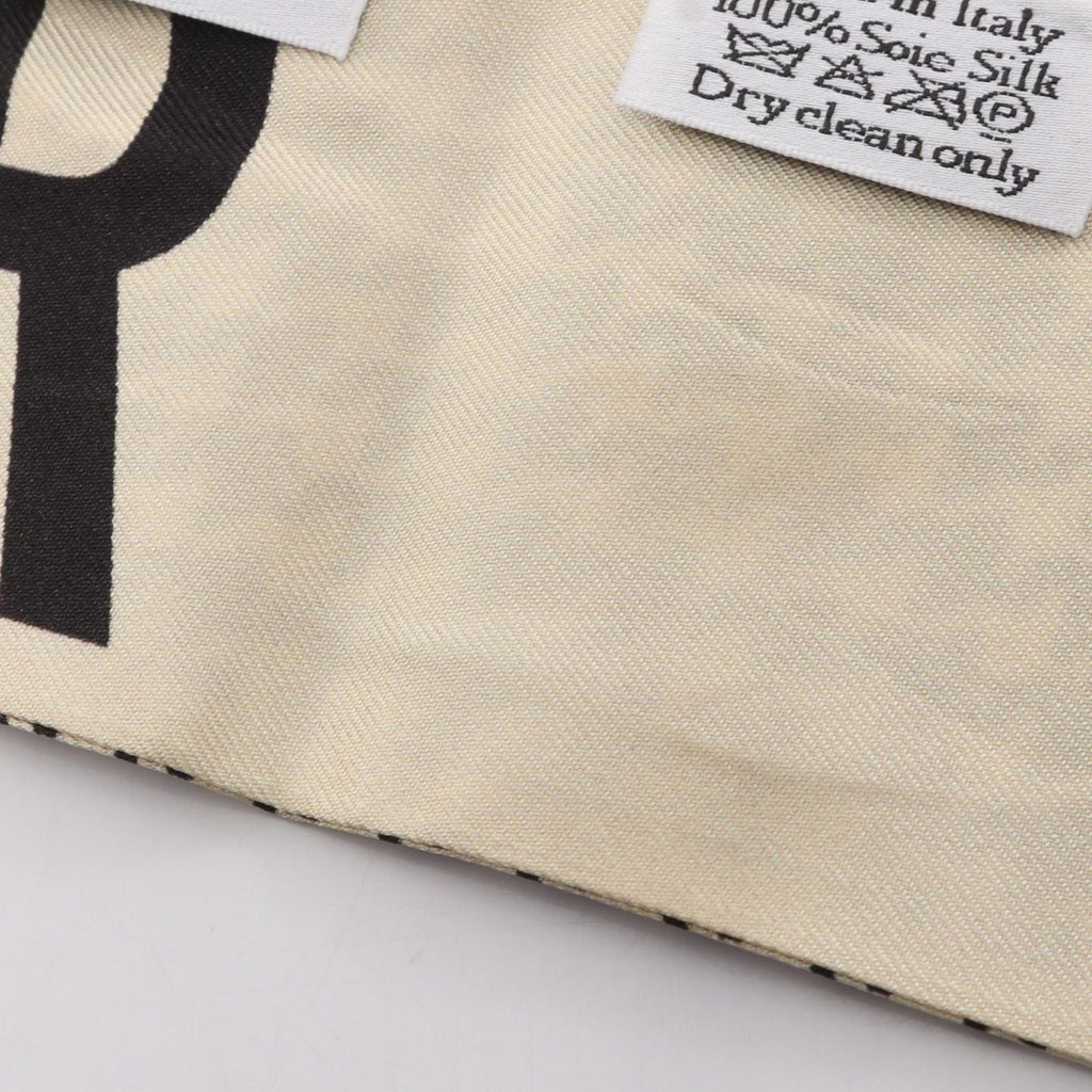Dior Scarf Mitzah 30 Montaigne Houndstooth Ribbon Silk — view 7