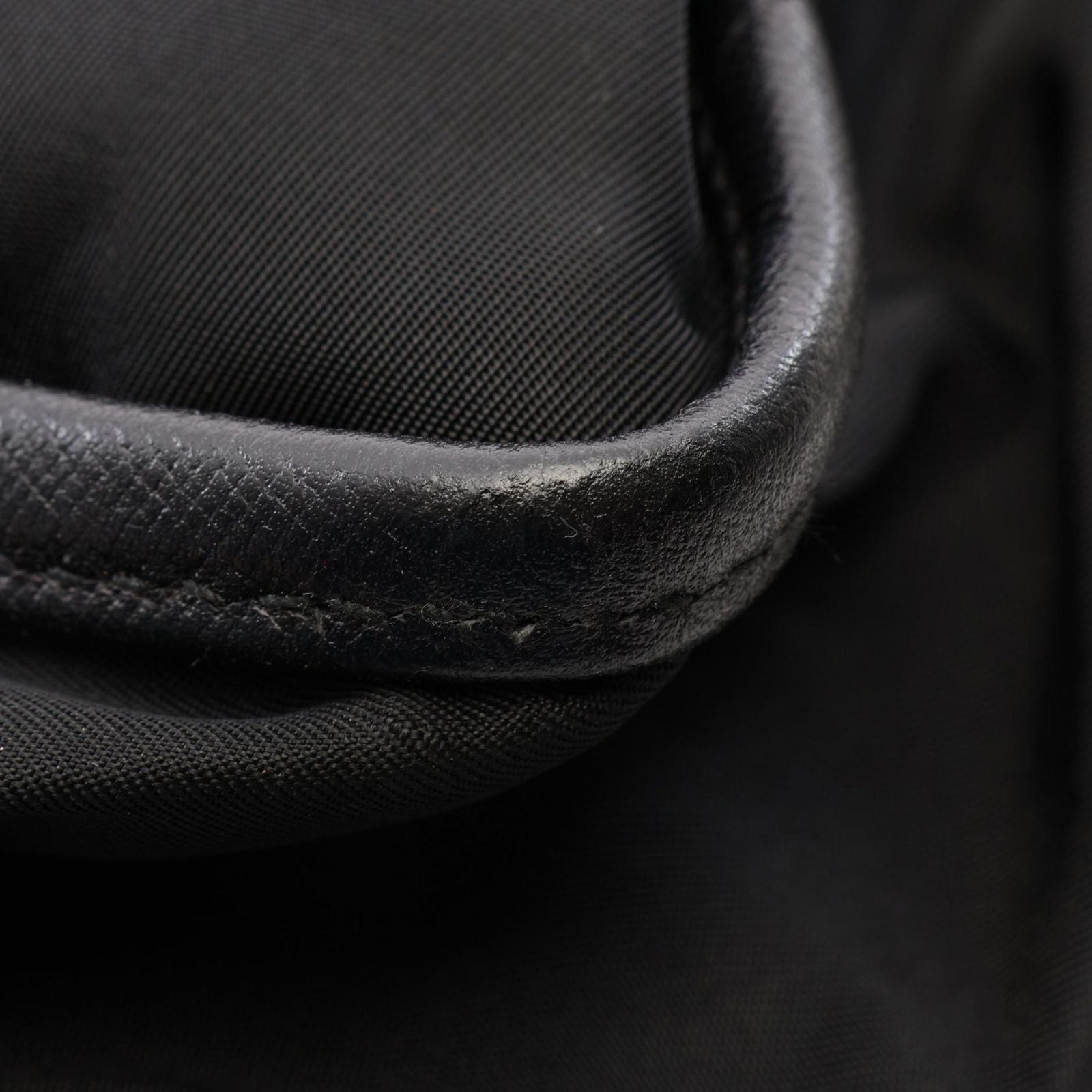Prada Shoulder Bag Nylon Saffiano Leather — view 7