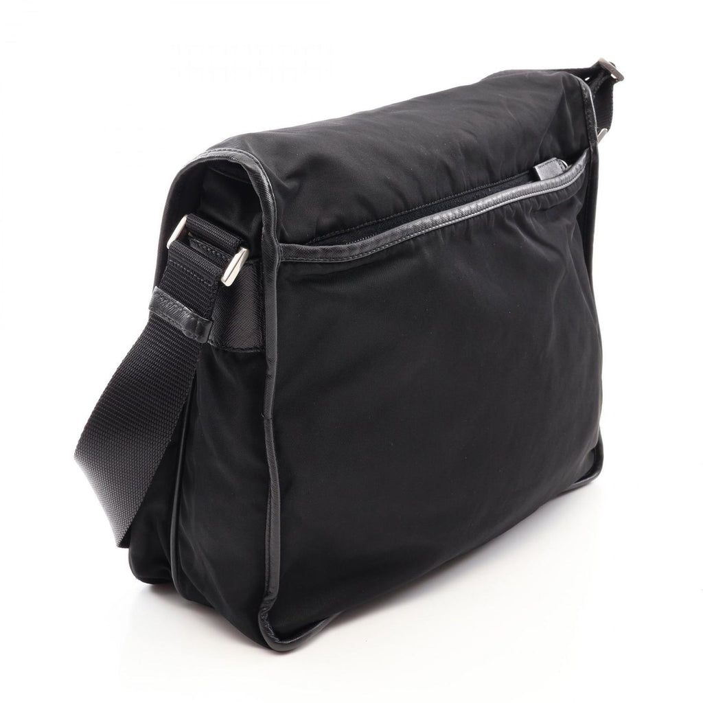Prada Shoulder Bag Nylon Saffiano Leather — view 2