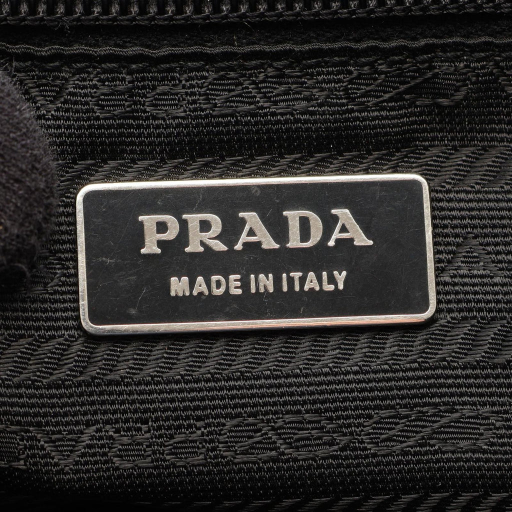 Prada Shoulder Bag Nylon Saffiano Leather — view 4