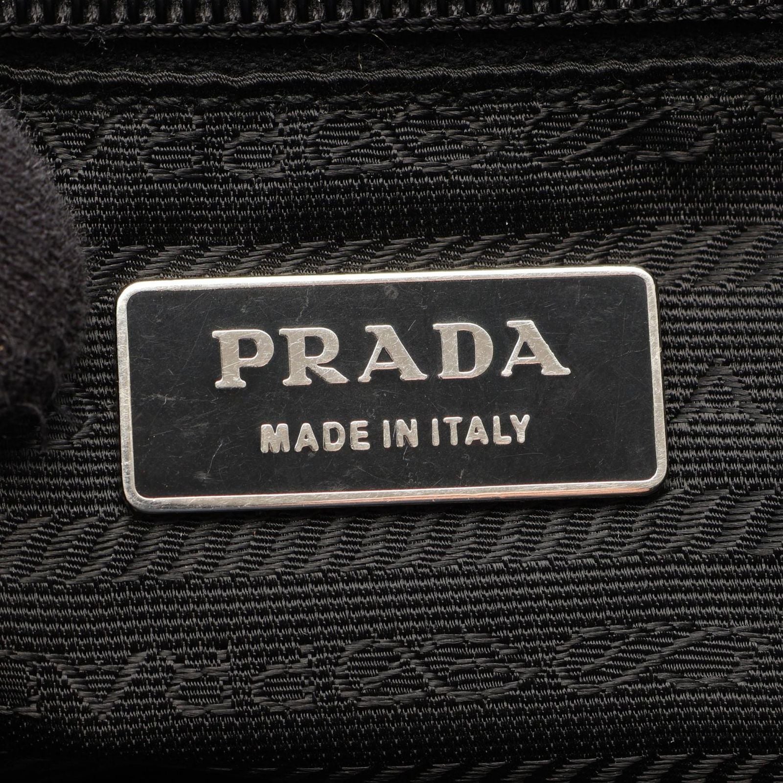 Prada Shoulder Bag Nylon Saffiano Leather — view 4