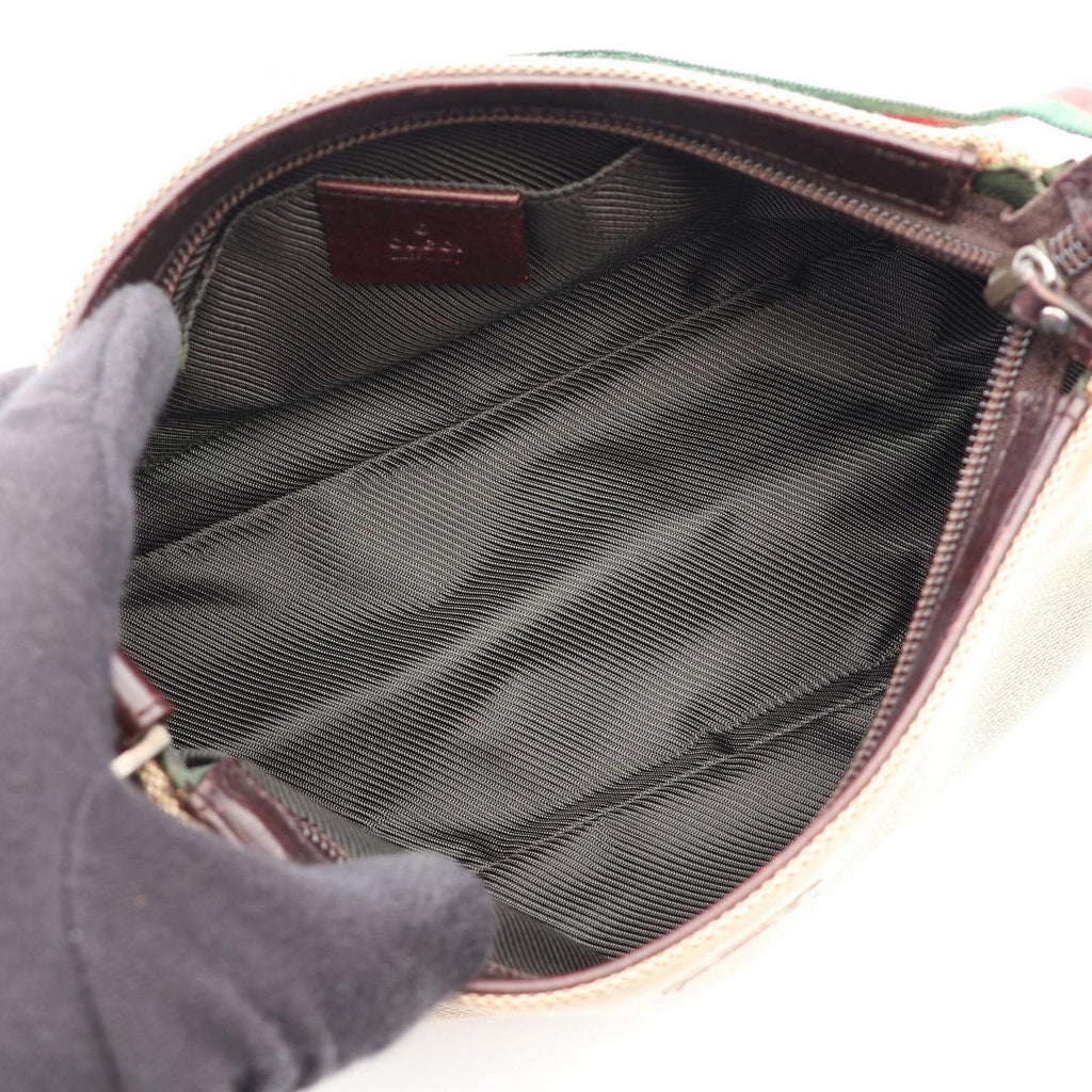 Gucci Sherry Line Canvas Leather Handbag — view 3
