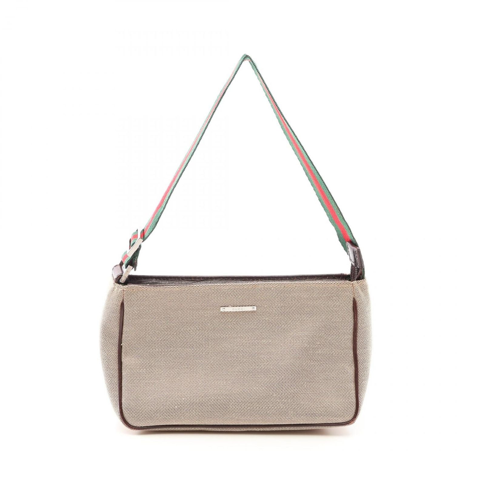 Gucci Sherry Line Canvas Leather Handbag