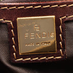 Fendi Boston Bag Zucchino Canvas Leather — view 4