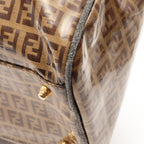 Fendi Boston Bag Zucchino Canvas Leather — view 8