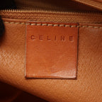 Celine Macadam Embossed Logo Canvas Leather Hand Beige Handbag — view 4