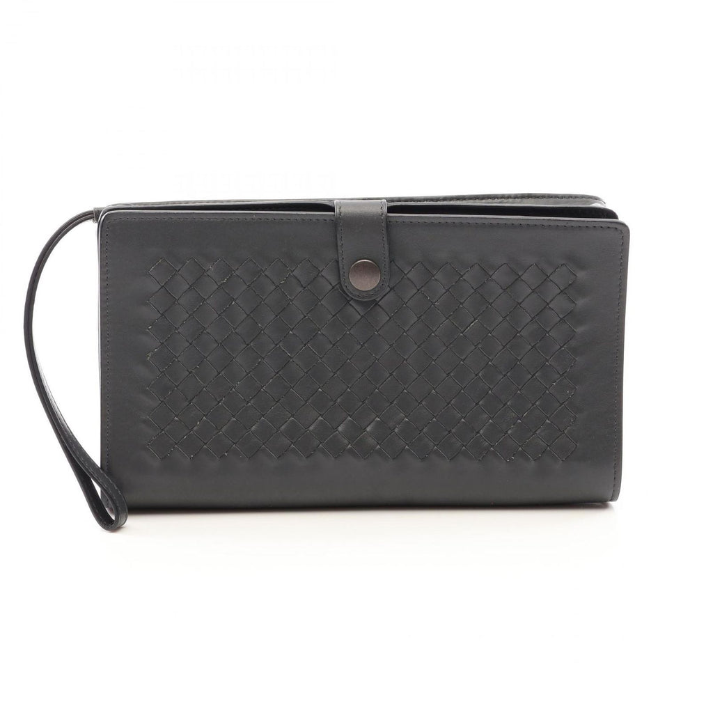 Bottega Veneta Clutch Intrecciato with Hand Strap Leather