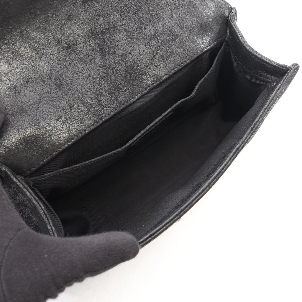 Chanel Shoulder Bag Boy Black Leather Boy Chain — view 3