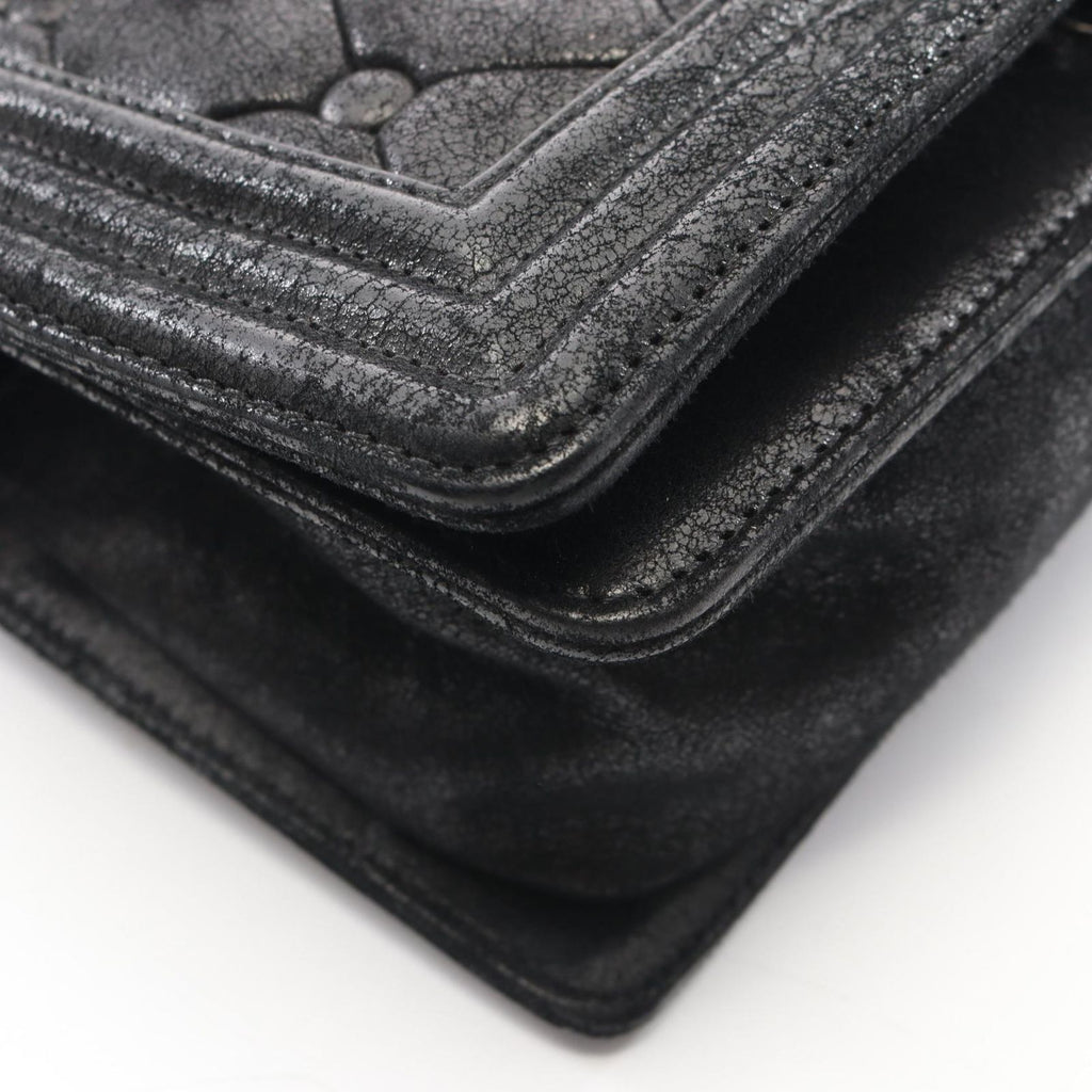 Chanel Shoulder Bag Boy Black Leather Boy Chain — view 8