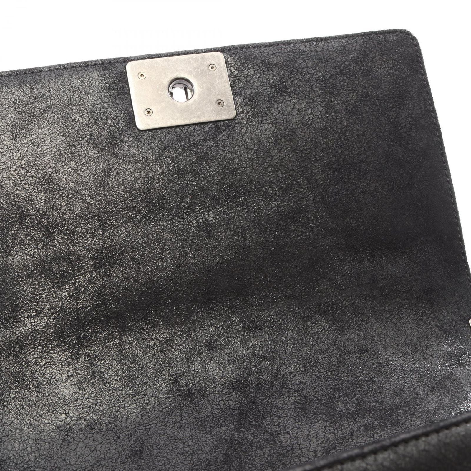 Chanel Shoulder Bag Boy Black Leather Boy Chain — view 6