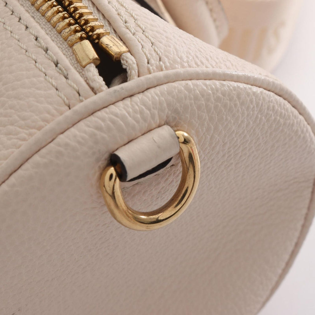 Louis Vuitton Papillon BB 2-Way Cream Saffron Leather Handbag — view 8