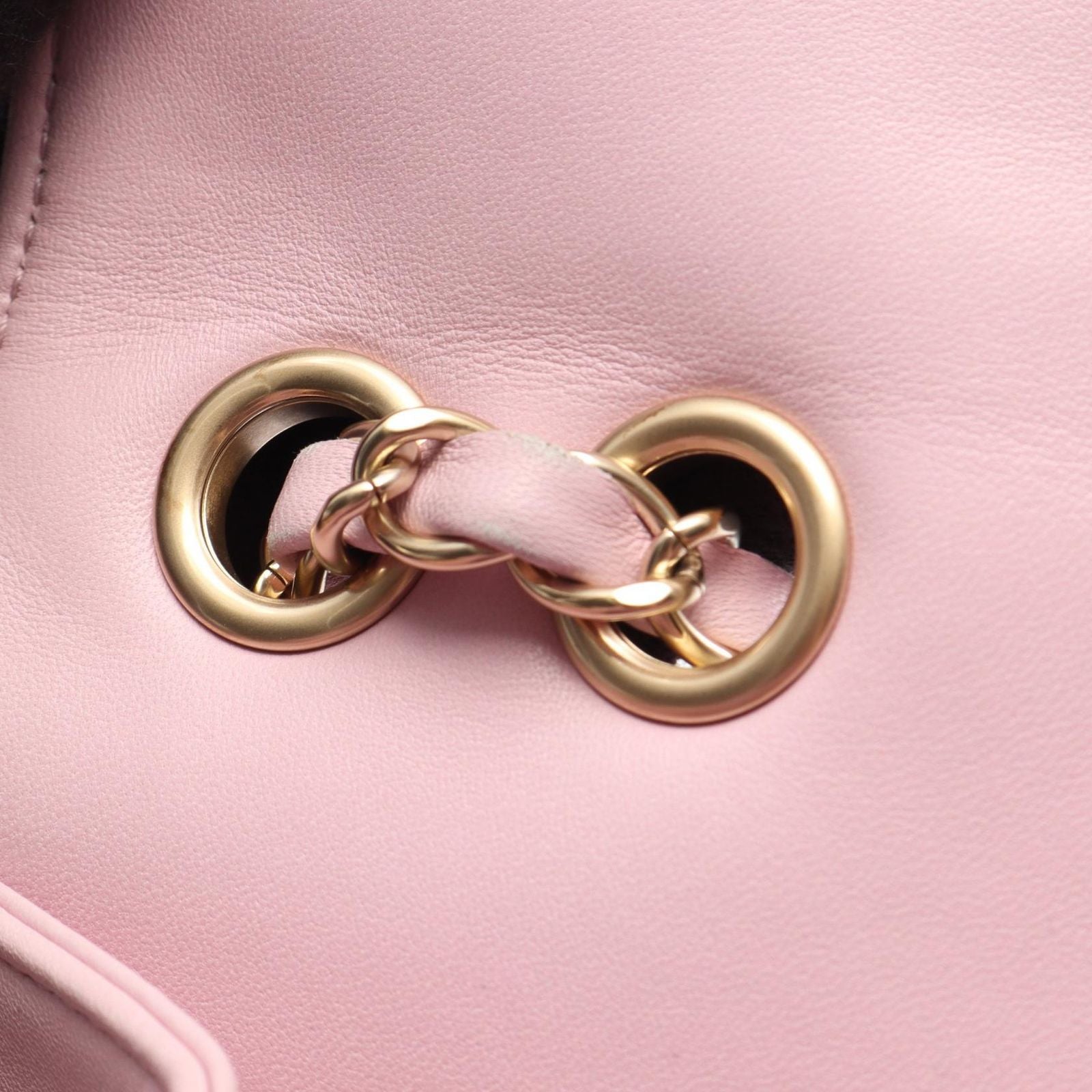 Chanel Shoulder Bag Quilted Single Flap Light Pink Lambskin Chain — view 6
